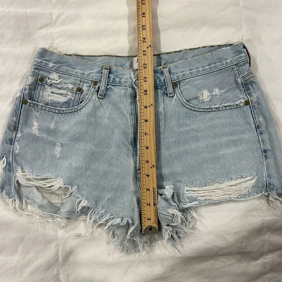 AGOLDE Jean distressed shorts size 27 - Picture 6 of 8